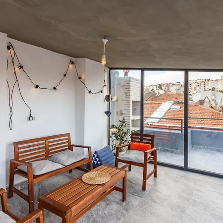 Chic Flat W Terrace 5 Min To Red Church In Fatih 伊斯坦布尔